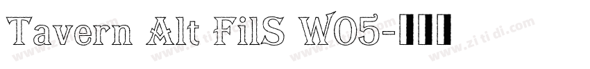 Tavern Alt FilS W05字体转换